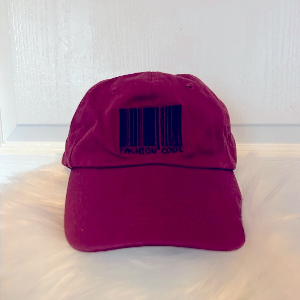 Burgundy Graphic Snap Cap